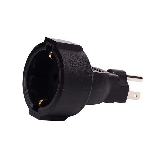 Alt view image 2 of 7 - US to Europe Adapter USA NEMA 5-15 to Europe Schuko Female | 5-15P to Europe Schuko Female,16A 110-250V,premium PVC & metal materia,for travel and household daily power conversion