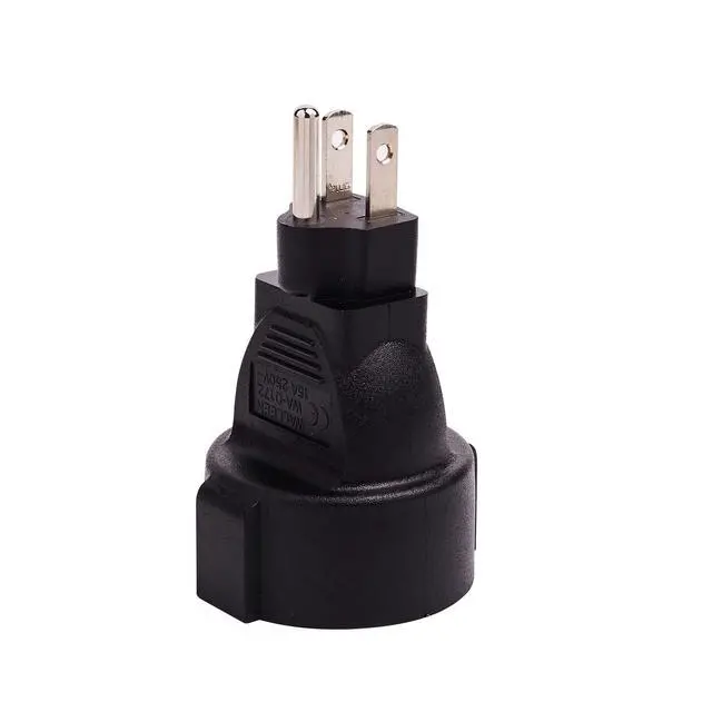Alt view image 3 of 7 - US to Europe Adapter USA NEMA 5-15 to Europe Schuko Female | 5-15P to Europe Schuko Female,16A 110-250V,premium PVC & metal materia,for travel and household daily power conversion