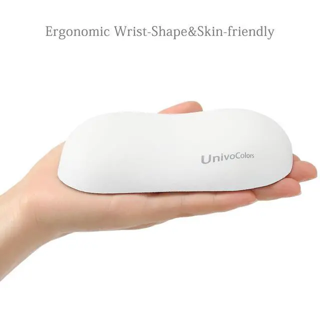 Alt view image 5 of 7 - Design-Wave Wrist Rest, Artificial Sheepskin+Memory Foam+Ergonomic+Anti-Slip Gel, Resilience Support During Work and Gaming,Mouse Accessory,White