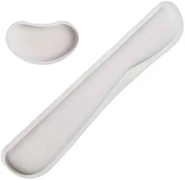Main image of Wrist Rest Mouse Wrist Support Set, Memory Foam Wrist Rest Pad for Computer Laptop Keyboard Mouse, Ergonomic Wrist Cushion Support for Typing Pain Relief, Gaming Home Office, White