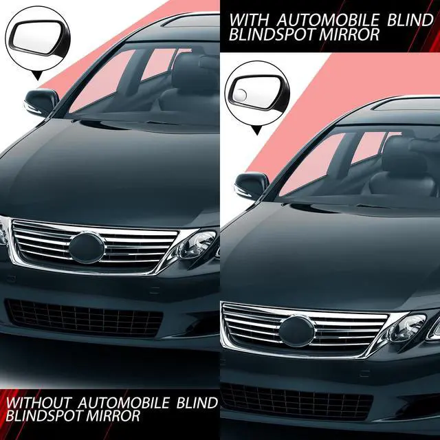 Alt view image 5 of 7 - 6 Pcs Blind Spot Mirror 360° Adjustable High Definition Glass Frameless Convex Side Mirror Blindspot Wide Angle Rear View Mirrors for Suvs Trucks Car Accessories(Fan, Round, Rectangle Shape)