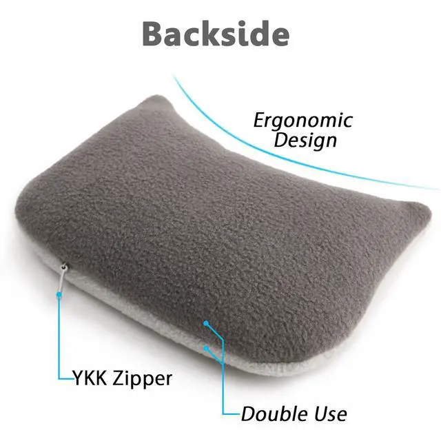 Alt view image 2 of 7 - Wrist Rest Bean Bag, Ergonomic Mouse Support Pad Filled Ergo Beads for Computer, Laptop, PC Gaming (Gray)