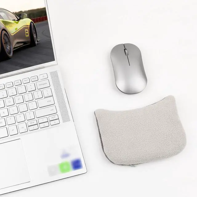 Alt view image 5 of 7 - Wrist Rest Bean Bag, Ergonomic Mouse Support Pad Filled Ergo Beads for Computer, Laptop, PC Gaming (Gray)