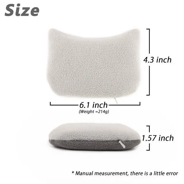 Alt view image 7 of 7 - Wrist Rest Bean Bag, Ergonomic Mouse Support Pad Filled Ergo Beads for Computer, Laptop, PC Gaming (Gray)