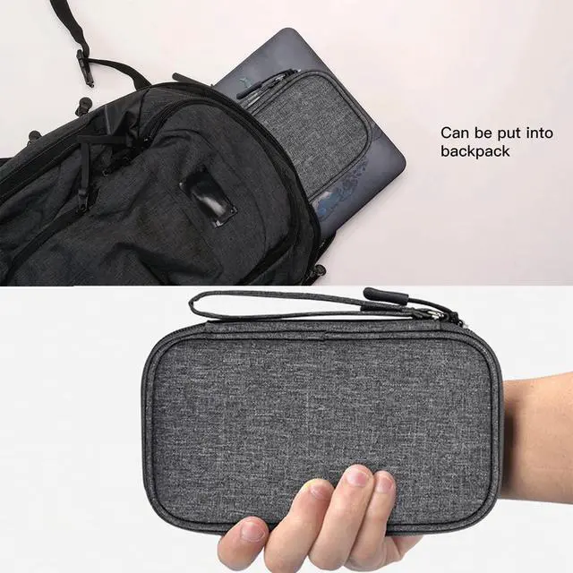 Alt view image 5 of 7 - Electronic Organizer Travel USB Cable Accessories Case Bag, Waterproof Electronics Accessories Bag Organizer Case for USB, Cable, Cord, Charger, Phone, Power Bank, Earphone (Dark Gray)