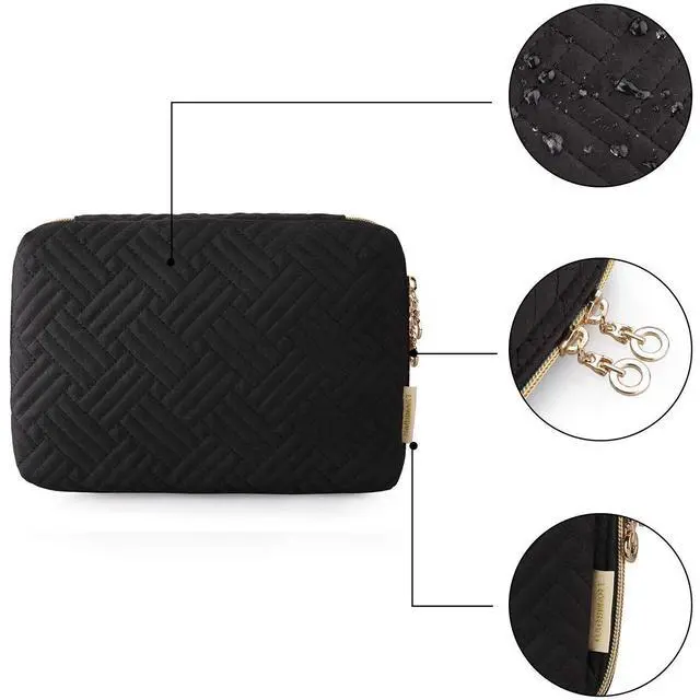 Alt view image 6 of 7 - Large Electronics Travel Organizer Case for Wome, Polyester, Black | Cord Organizer, Cable Organizer Bag, Travel Tech Organizer, Travel Accessories for Women