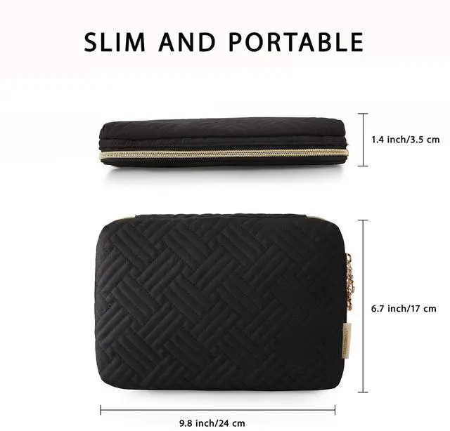 Alt view image 7 of 7 - Large Electronics Travel Organizer Case for Wome, Polyester, Black | Cord Organizer, Cable Organizer Bag, Travel Tech Organizer, Travel Accessories for Women