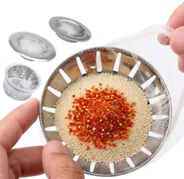 Main image of 200 PCS Kitchen Disposable Mesh Sink Strainer Bags, Anti-Clogging Drain Filters for Collecting Food Waste & Garbage, Fits Most Kitchen Sink Strainers with PP Storage Box