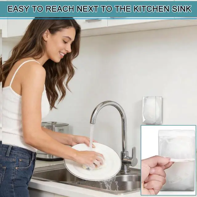 Alt view image 5 of 6 - Disposable Kitchen Sink Strainer Mesh Bag, 400PCS Bath Sink Strainers | Ultra-Fine Elastic Anti-Clogging Drain Filter Net, Universal for Bath, Food Waste Debris Catcher, Drain Cover Strainer Bag