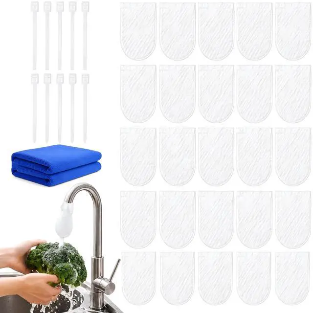 Main image of Faucet Filter Bags for Kitchen Sink, PP Fiber Faucet Covers