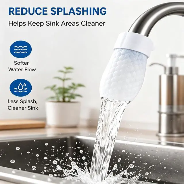 Alt view image 5 of 6 - Faucet Filter Bags for Kitchen Sink, PP Fiber Faucet Covers