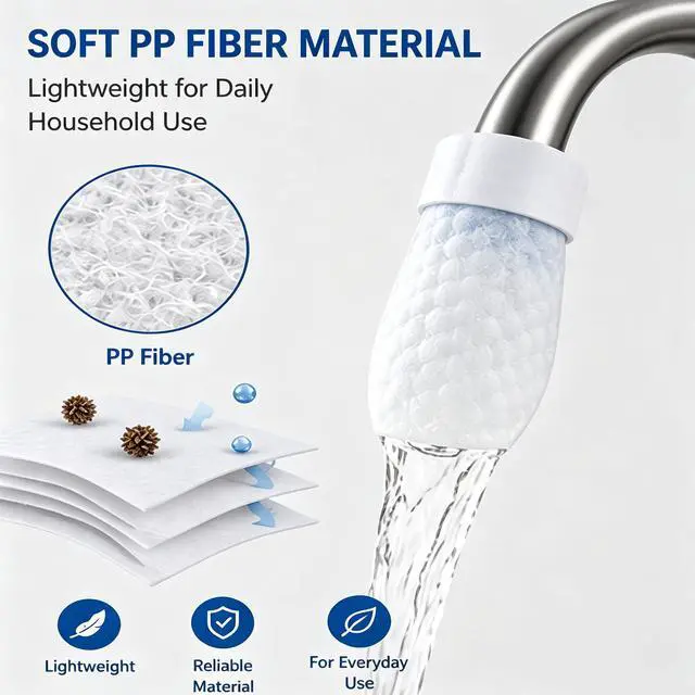 Alt view image 6 of 6 - Faucet Filter Bags for Kitchen Sink, PP Fiber Faucet Covers