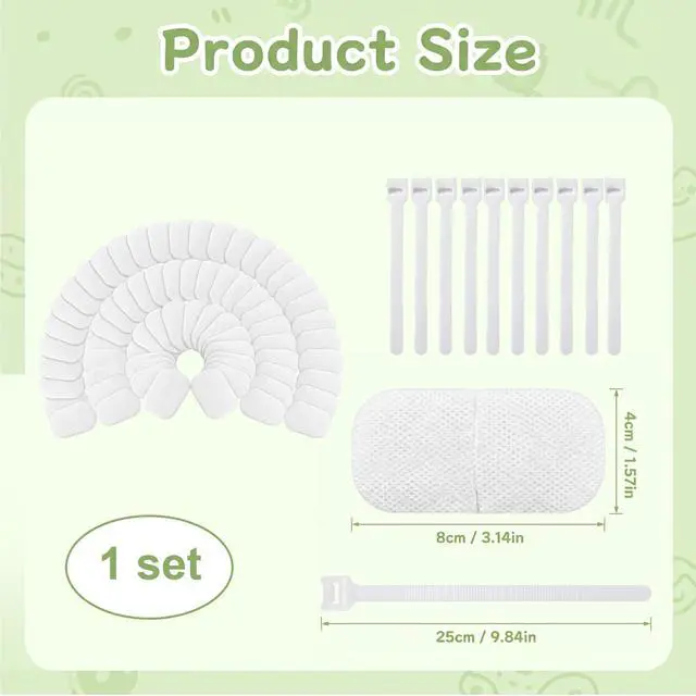 Alt view image 2 of 6 - 110 PCS Faucet Filter Cotton Bag, 100 Filter Bags with 10 T-Shape Straps for Kitchen Faucet, Multi-Layer Filtration for Sediment and Rust Reduction, Softened Water Flow for Daily Household Use