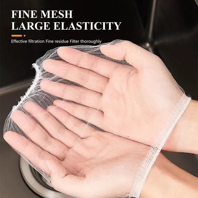 Alt view image 6 of 6 - 200 PCS Kitchen Sink Strainer Mesh Bag, Disposable Mesh Sink Strainer Bags, Fit All Drain Sinks for Kitchen, Bath, Tub, Keep Your Sewer Lines and Garbage Disposal Safe