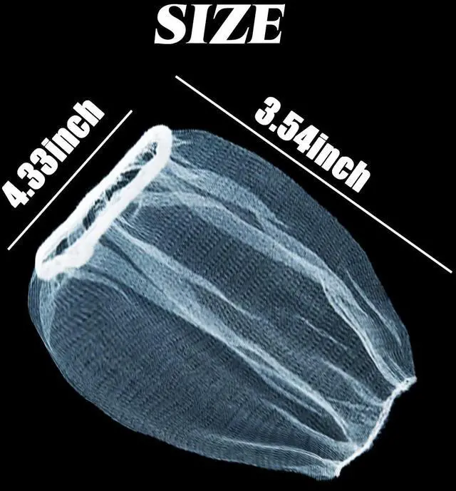 Alt view image 3 of 5 - 500pcs Disposable Sink Strainer Mesh Filter Bags, Anti Clogging Elastic, Fits Most Sizes