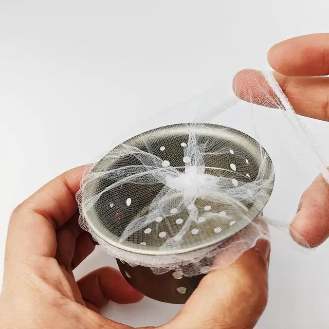 Alt view image 4 of 5 - 500pcs Disposable Sink Strainer Mesh Filter Bags, Anti Clogging Elastic, Fits Most Sizes