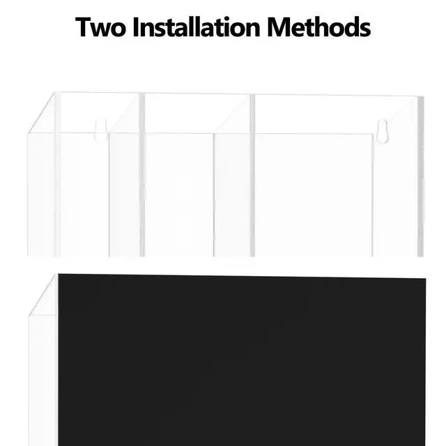 Alt view image 3 of 7 - Magnetic Dry Erase Marker Holder for Whiteboard, Wall Mount, Clear | 3 Compartments, Magnet Pen Pencil Holder for Fridge Refrigerator, Locker Organizer Accessories for School Classroom Office