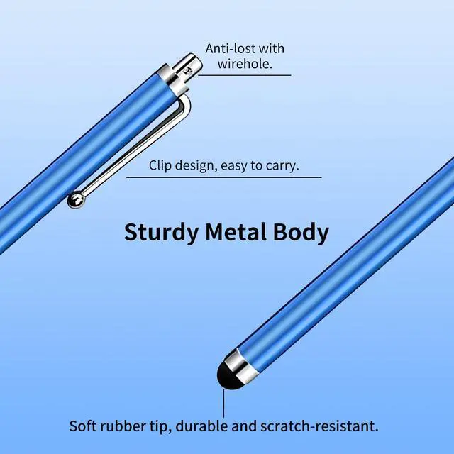 Alt view image 2 of 7 - 10 Pack Stylus Pen,Stylus Pen for Touchscreen,Universal Stylus | High Precision Sensitivity for Everyday Writing/Drawing, Compatible with Touch Screens,10 Colors