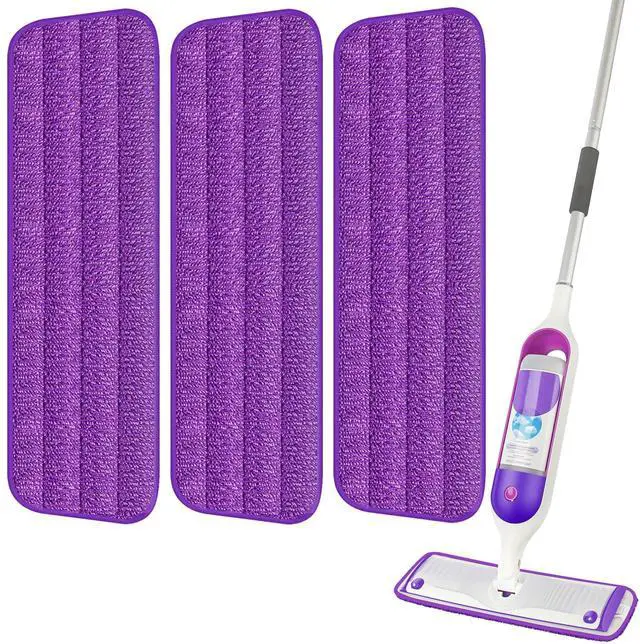 Main image of Mop Pads Compatible with Swiffer PowerMop, Wood Floor Pads Microfiber Mop Replacement Refills Machine Washable for All Floor Surfaces