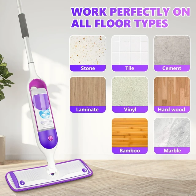 Alt view image 7 of 7 - Mop Pads Compatible with Swiffer PowerMop, Wood Floor Pads Microfiber Mop Replacement Refills Machine Washable for All Floor Surfaces