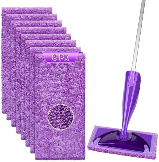 Main image of Microfiber Pads Refills for Swiffer Wet Jet 15"x5.5" 8 PK Reusable | Machine Washable, Multi-Surface Wet & Dry Floor Cleaning, Reusable Pad Replacements for Swiffer Wet Jet, High Absorbency