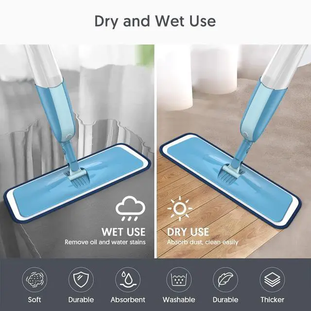 Alt view image 5 of 5 - Microfiber Mop Pads for Swiffer PowerMop: Wet Mop Refills 7 Pack | Power Mop Refills Multi-purpose, Floor Mop Dust Mop Pads Reusable Replacement, for 13''-15'' Spray Mops Multi-surface Floors