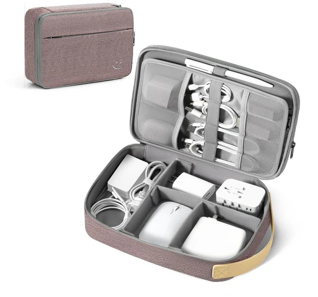 Main image of Cable Organizer For Electronic Accessories | Expandable electronics organizer,Charger organizer case, Large capacity travel case for Card,Usbs, travel essentials