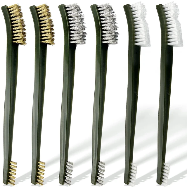 Main image of 6-Piece Rust Removal Brushes Set for Metal Cleaning, Welding Slag and Paint Removal, Stainless Steel & Nylon & Brass Brushes for Rust, Dirt, and Surface Cleaning
