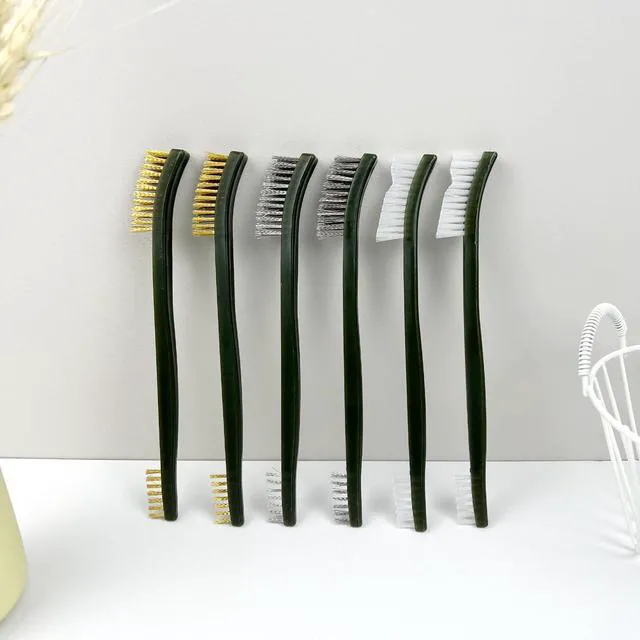 Alt view image 7 of 7 - 6-Piece Rust Removal Brushes Set for Metal Cleaning, Welding Slag and Paint Removal, Stainless Steel & Nylon & Brass Brushes for Rust, Dirt, and Surface Cleaning