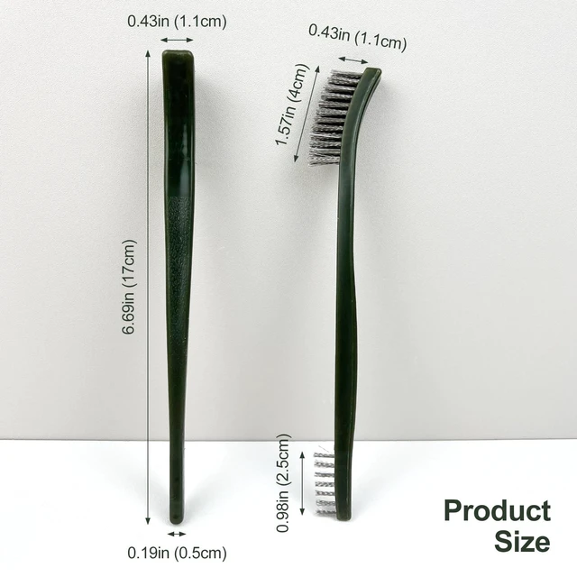 Alt view image 6 of 7 - 6-Piece Rust Removal Brushes Set for Metal Cleaning, Welding Slag and Paint Removal, Stainless Steel & Nylon & Brass Brushes for Rust, Dirt, and Surface Cleaning