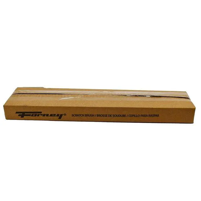 Alt view image 3 of 7 - 70504A 2-Pack Carbon Steel Wire Brush's with Curved Wood Handle, 13-3/4-Inch-by-.014-Inch, Assorted