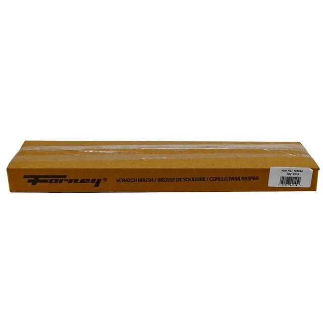 Alt view image 4 of 7 - 70504A 2-Pack Carbon Steel Wire Brush's with Curved Wood Handle, 13-3/4-Inch-by-.014-Inch, Assorted