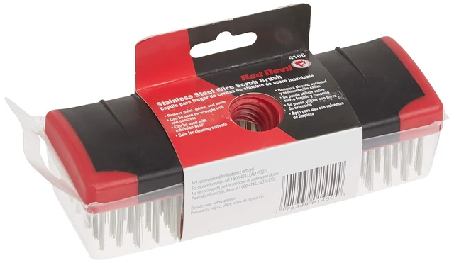 Alt view image 2 of 4 - 4166 7-Inch Soft Grip Stainless Steel Scrub Brush