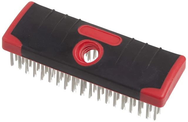 Alt view image 4 of 4 - 4166 7-Inch Soft Grip Stainless Steel Scrub Brush