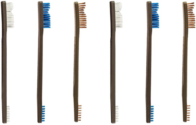 Main image of 6 Pack All Purpose Brushes (Nylon/Blue Nylon/Bronze)
