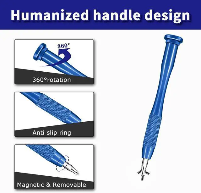 Alt view image 3 of 6 - 22Pcs Precision Screwdriver Set Repair Tool Cleaning kit for iPhone 6 6S 7 8 X XS XR SE 11 12 13 mini 14 15 16 Plus Pro Max,ipad,MacBook Air Pro,Mac mini,Switch,Apple Watch,Mobile cell phones,etc