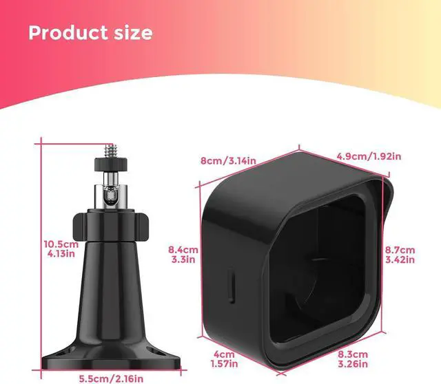Alt view image 7 of 7 - Blink Camera Mount for Blink Outdoor Camera 4 (4th Gen)/3 (3rd Gen),Outdoor 2k +,Weatherproof Protective Cover with Zero-Glare Night Vision Design,360° Adjustable Wall Bracket,withstand Heat,Rain&Snow