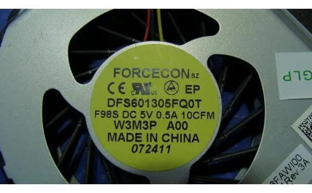 Alt view image 3 of 5 - Cpu cooling fan for Dell XPS L502X 15.6 inches W3M3P