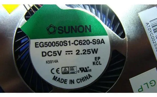 Alt view image 3 of 5 - Cpu cooling fan for Lenovo Yoga 700-14ISK 14 inches with Heatsink AT0YC002SS0