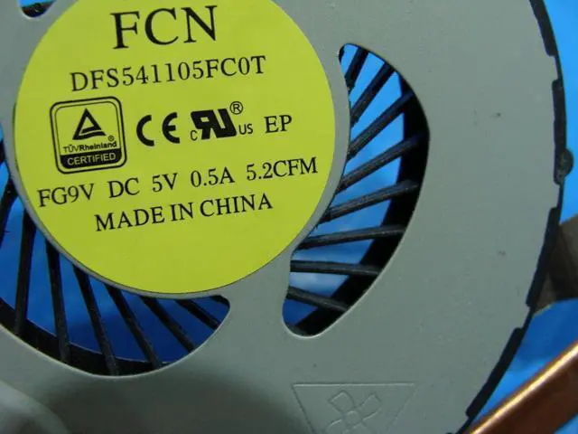 Alt view image 3 of 5 - Cpu cooling fan for Dell Inspiron 17 5759 17.3 inches with Heatsink 2FW2C