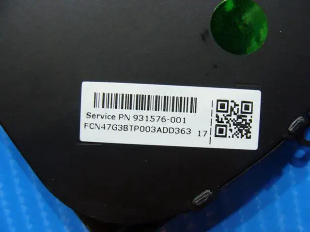 Alt view image 2 of 5 - Cpu cooling fan for HP Omen 17-an013dx 17.3 inches 931576-001 47G3BTP003