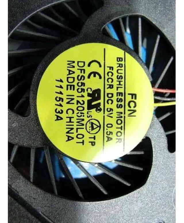 Alt view image 3 of 5 - Cpu cooling fan for Toshiba Satellite A75D-A7286 17.3 inches with Heatsink