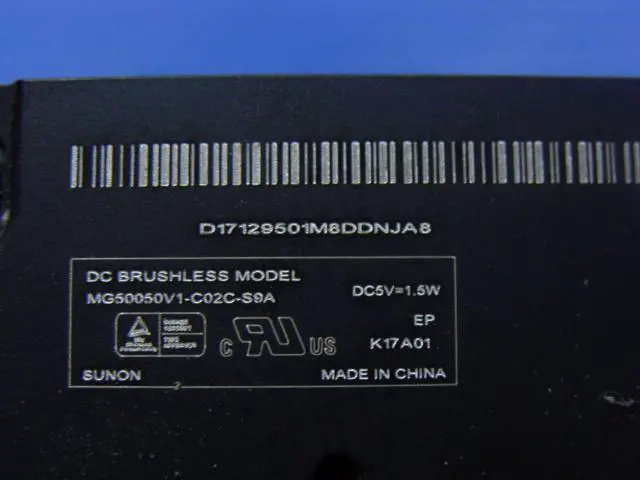 Alt view image 3 of 5 - Cpu cooling fan for Air A1369 2011 MC965LL/A 13 inches 922-9643