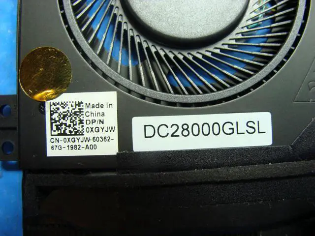 Alt view image 3 of 5 - Cpu cooling fan for Dell Latitude E5470 14 inches with Heatsink XGYJW CYR4G