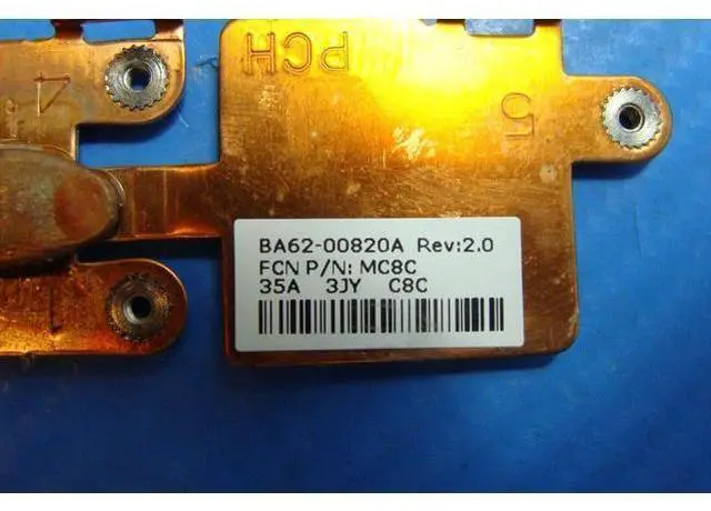 Alt view image 3 of 5 - Cpu cooling fan for Samsung ATIV Book 7 NP740U3E-K01UB 13.3 inches with Heatsink ba62-00820a