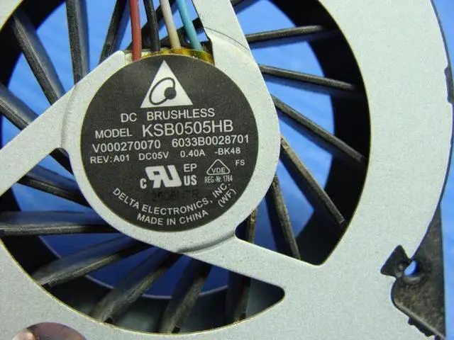 Alt view image 3 of 5 - Cpu cooling fan for Toshiba Satellite C855-S5206 15.6 inches V000270070