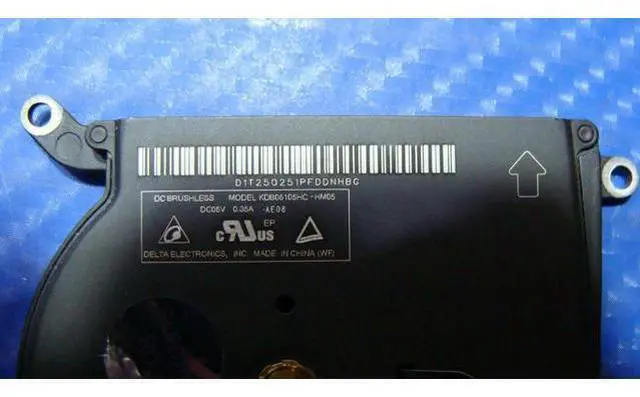 Alt view image 3 of 5 - Cpu cooling fan for Air A1466 MD231LL/A Mid 2012 13 inches 922-9643 #1