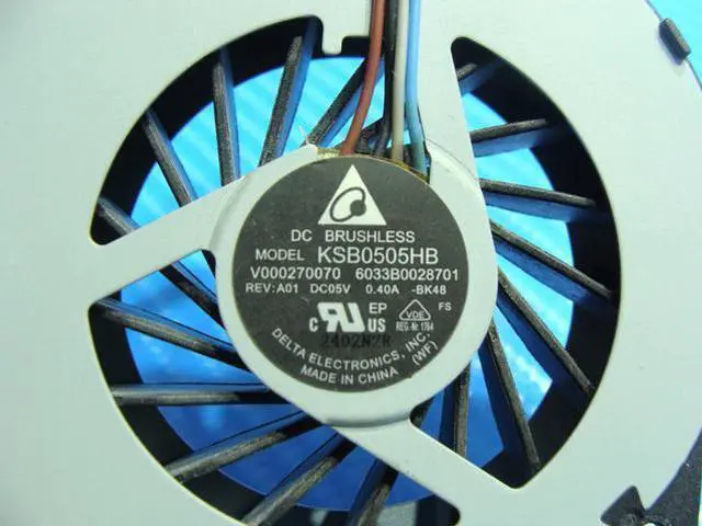Alt view image 3 of 5 - Cpu cooling fan for Toshiba Satellite C855 15.6 inches V000270070 6033B0028701