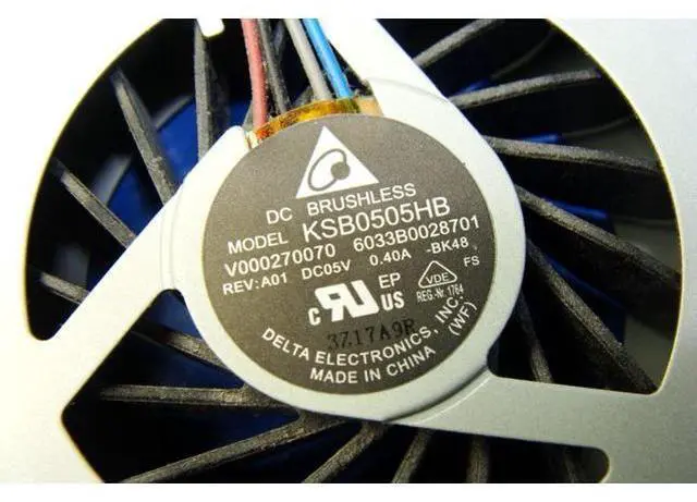 Alt view image 3 of 5 - Cpu cooling fan for Toshiba Satellite C55D-A5170 15.6 inches V000270070