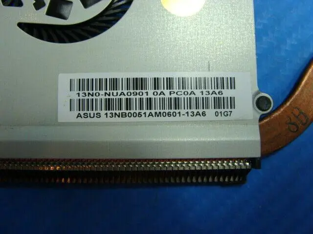 Alt view image 3 of 5 - Cpu cooling fan for Asus VivoBook S500CA-HI31204M 15.6 inches with Heatsink 13NB0051AM060-1